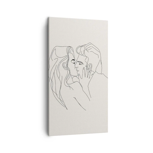 Tablou pe pânză - Încurcați în sentimente - 45x80 cm