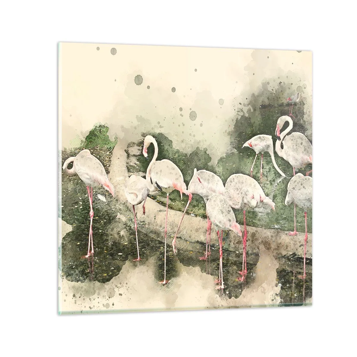 Tablou pe sticlă - Un vis exotic - 50x50 cm