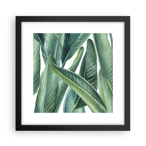 Poster în ramă neagră - Verdeața în sine - 30x30 cm