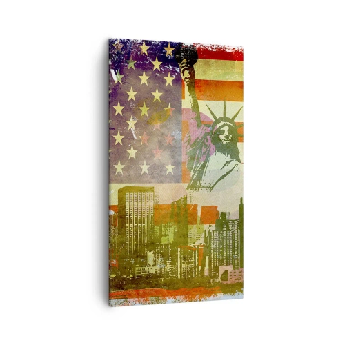 Tablou pe pânză - Viva America! - 45x80 cm