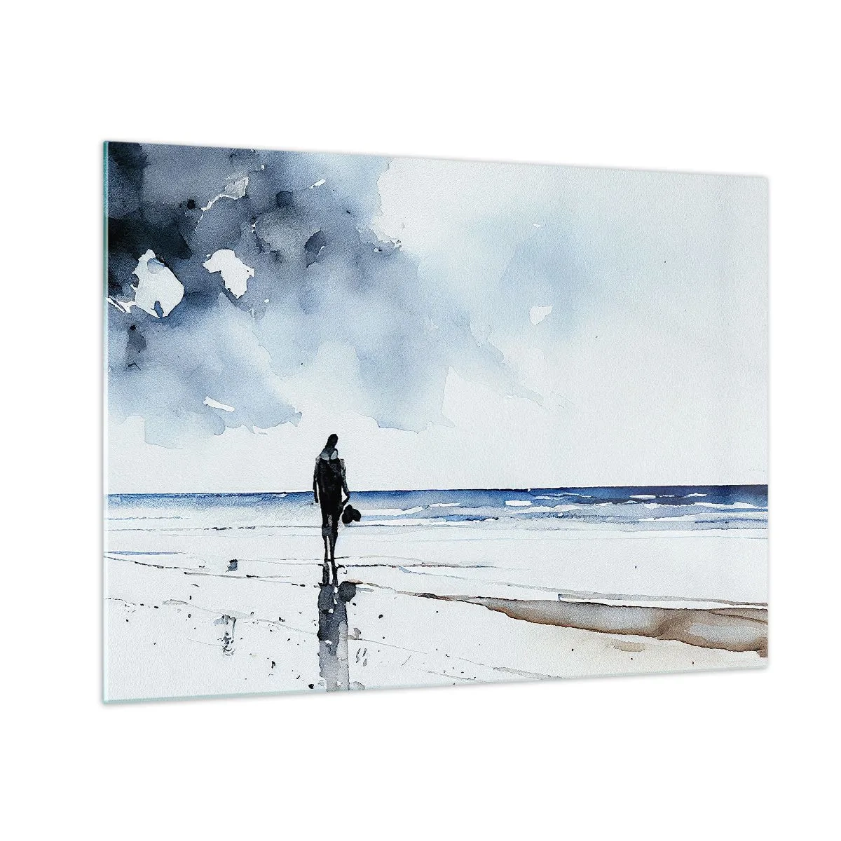 Tablou pe sticlă - Vorbind cu marea - 70x50 cm
