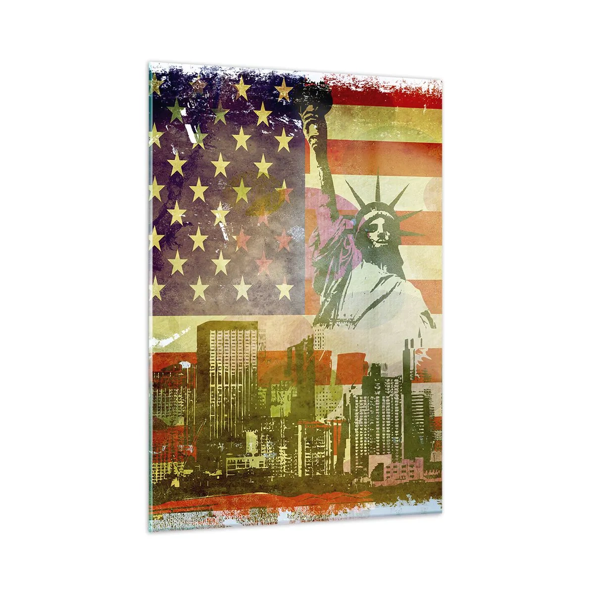 Tablou pe sticlă - Viva America! - 50x70 cm
