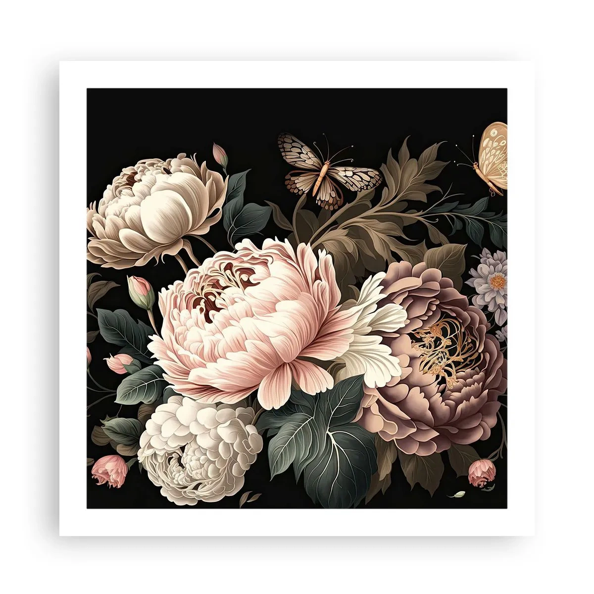 Poster - În stil baroc - 60x60 cm