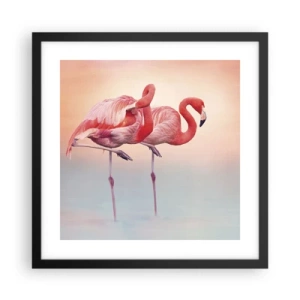 Poster în ramă neagră - În culoarea soarelui care apune - 40x40 cm