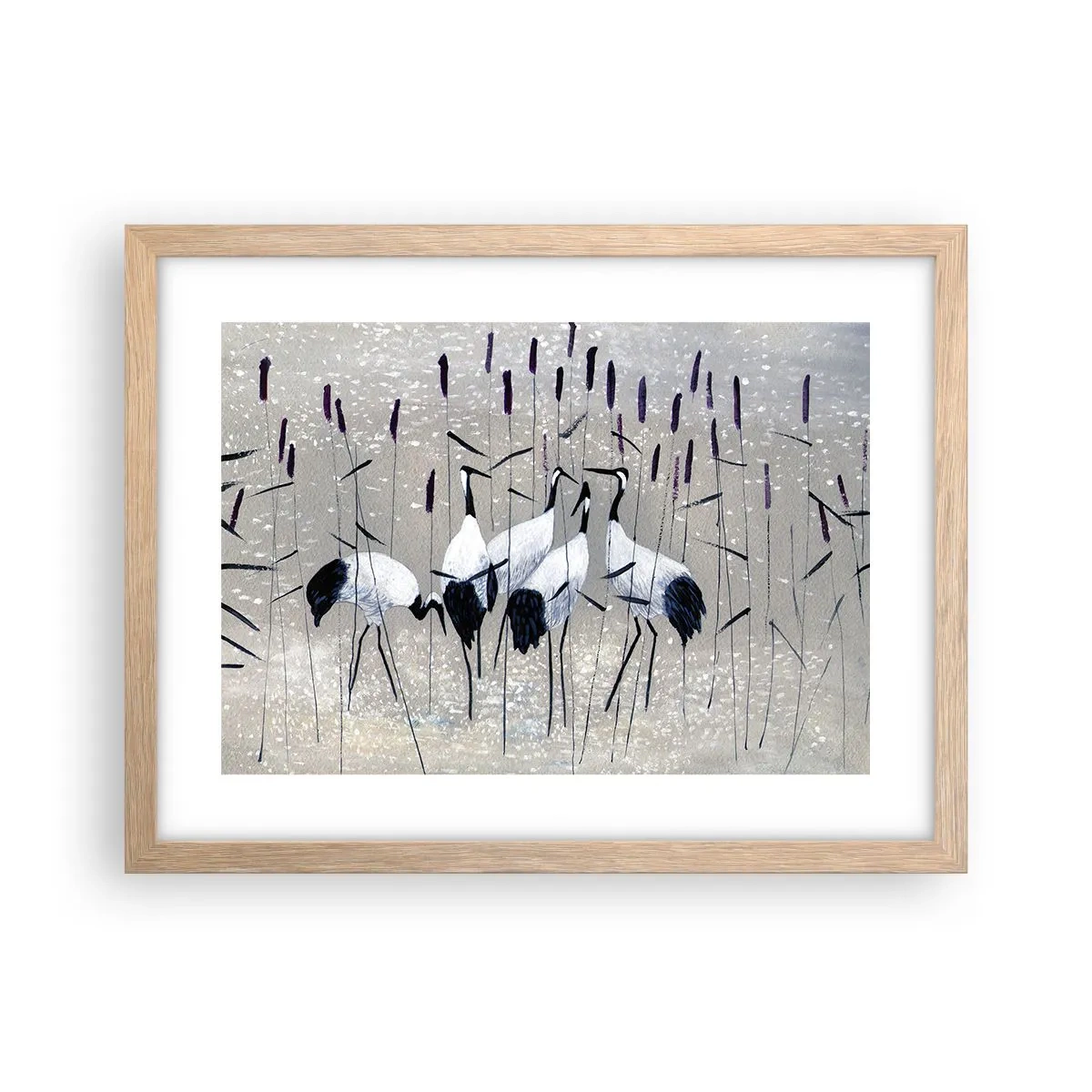 Poster în ramă de stejar deschis - Printre ai tăi - 40x30 cm