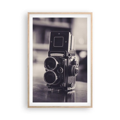 Poster în ramă de stejar deschis - Magia fotografiei vechi - 61x91 cm