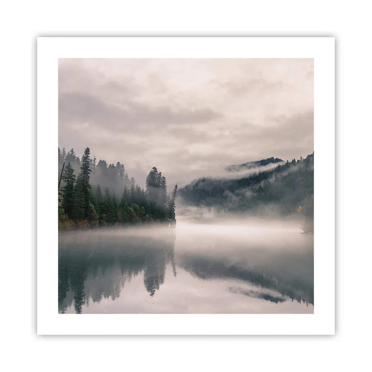 Poster - În reverie, în ceață - 50x50 cm