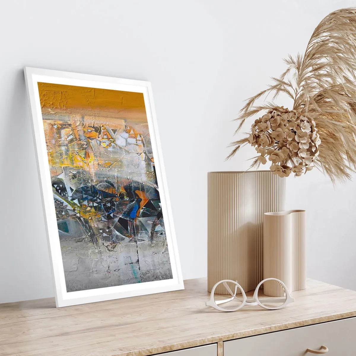 Poster în ramă albă - Totul va fi bine - 61x91 cm