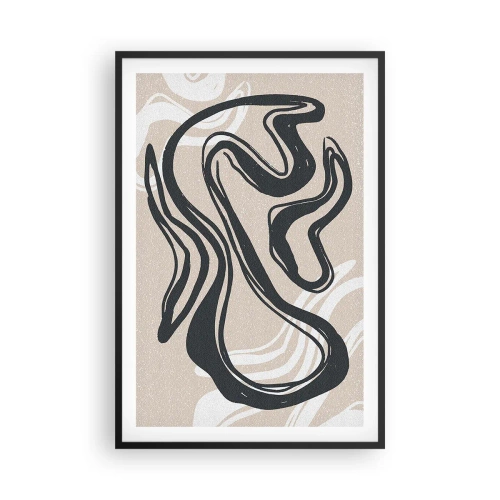 Poster în ramă neagră - Expresie multiplicată - 61x91 cm