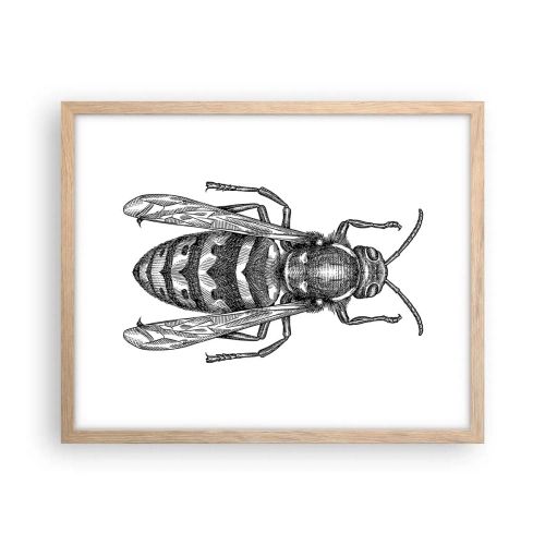 Poster în ramă de stejar deschis - De pe o planetă de insecte - 50x40 cm