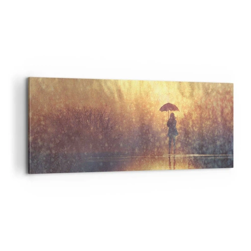 Tablou pe pânză - Simt că cineva se uită la mine - 100x40 cm