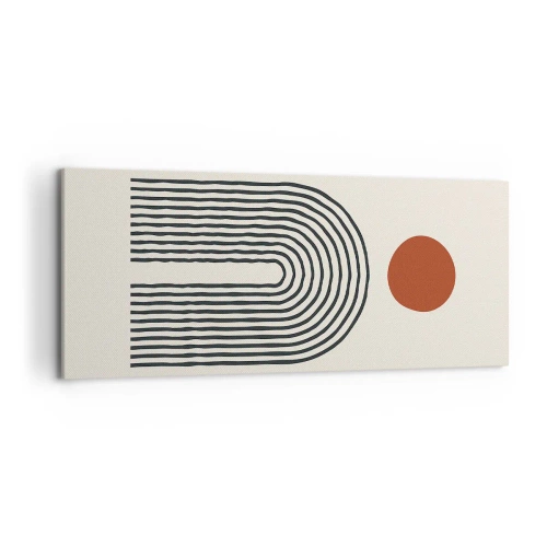 Tablou pe pânză - Magnetismul formelor și al culorilor - 120x50 cm