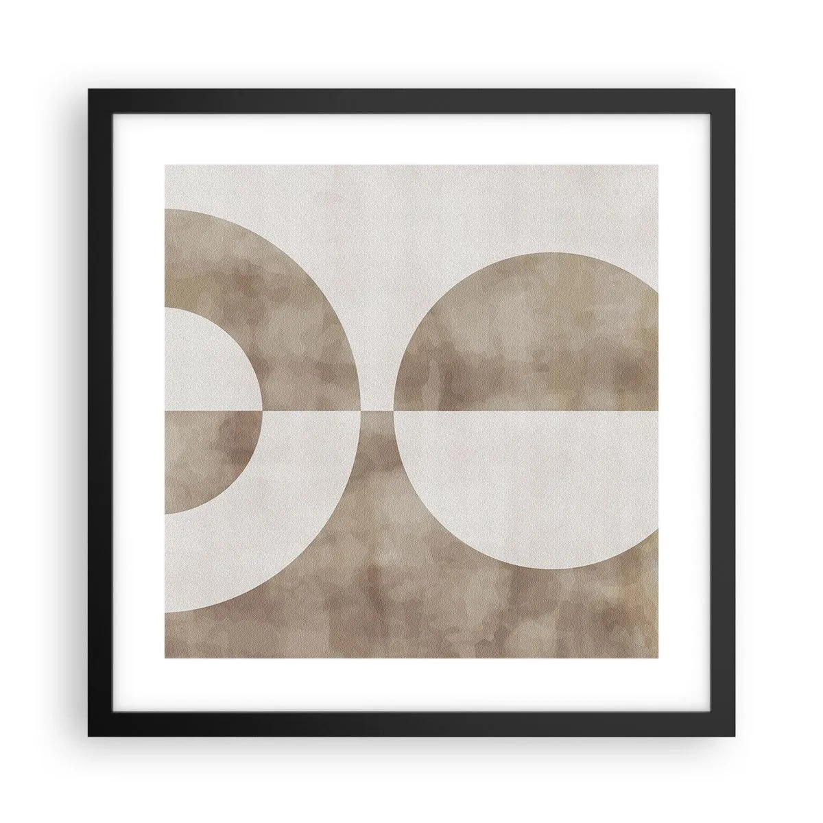 Poster în ramă neagră - Similitudini și diferențe - 40x40 cm