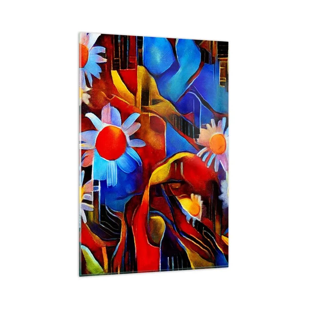 Tablou pe sticlă - Culorile vieții - 80x120 cm