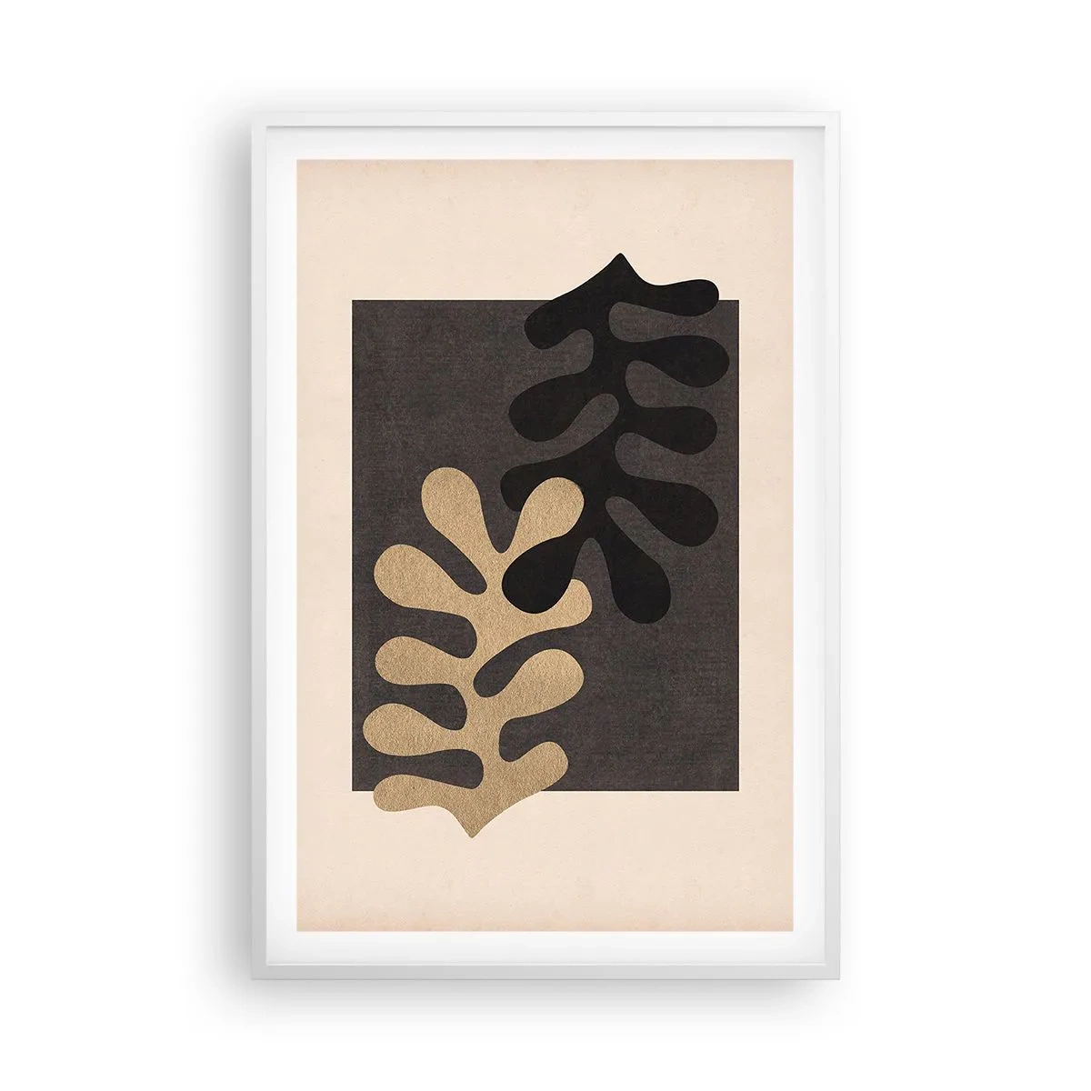 Poster în ramă albă - Absență și completare - 61x91 cm