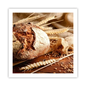 Poster - Apetisantă, parfumată, crocantă - 60x60 cm