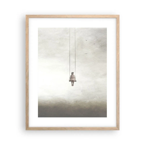 Poster în ramă de stejar deschis - Copilul din noi - 40x50 cm