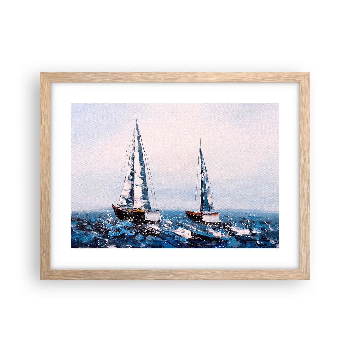 Poster în ramă de stejar deschis - Frăția vântului - 40x30 cm