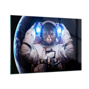 Tablou pe sticlă - Houston, aveți o problemă - 100x70 cm