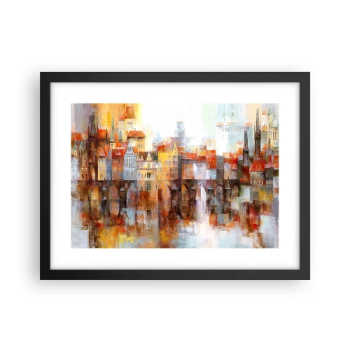 Poster în ramă neagră - Frumos și sub pod - 40x30 cm