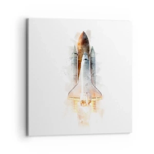 Tablou pe pânză - Exploratorii la start - 70x70 cm