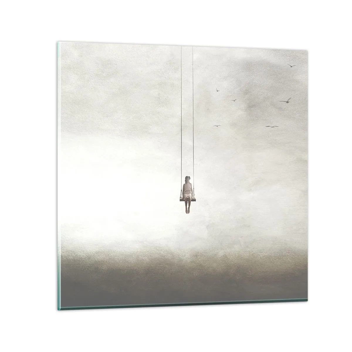 Tablou pe sticlă - Copilul din noi - 30x30 cm