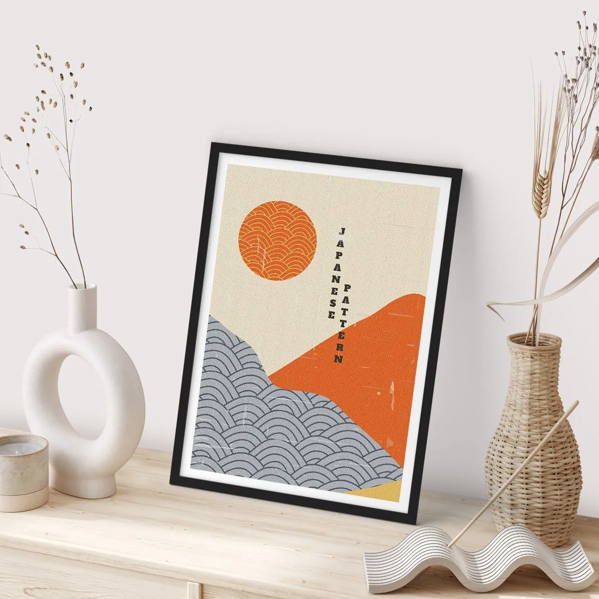 Poster în ramă neagră - În stil japonez - 50x70 cm