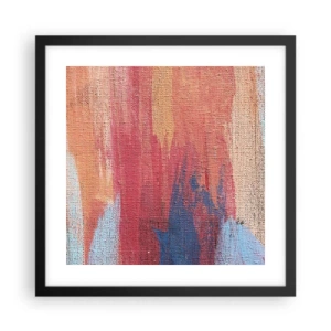 Poster în ramă neagră - Plutind prin curcubeu - 40x40 cm