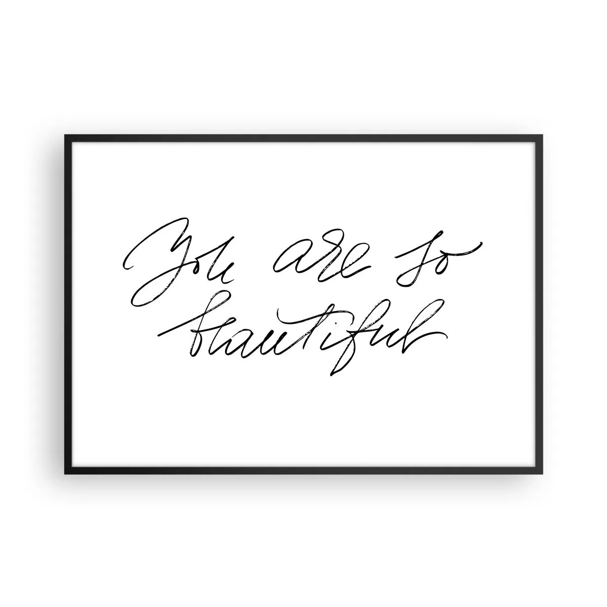 Poster în ramă neagră - Serios, crede-mă... - 100x70 cm