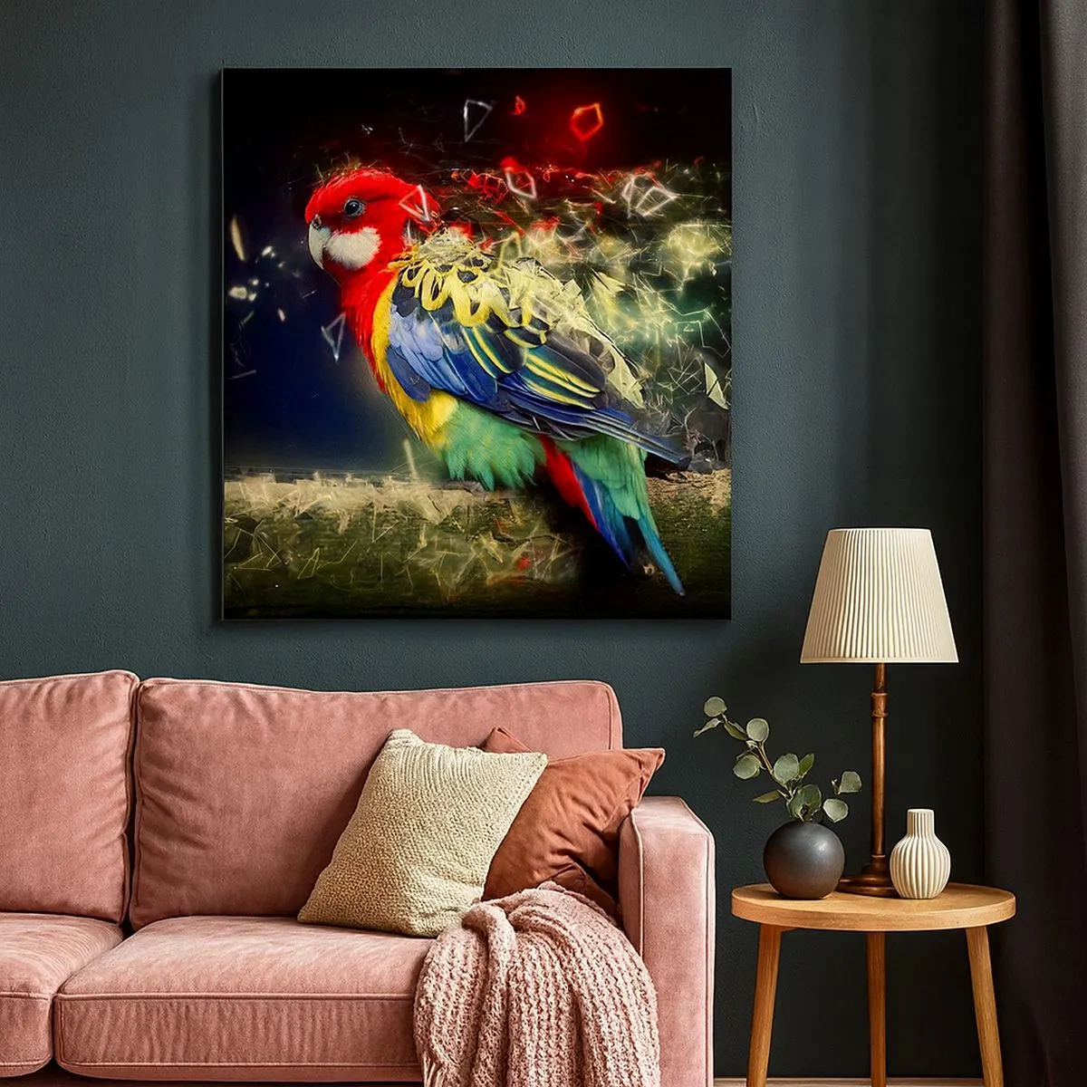 Tablou pe pânză - Mesagerul strălucirii - 30x30 cm