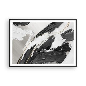 Poster în ramă neagră - Abstracție cu fler - 100x70 cm