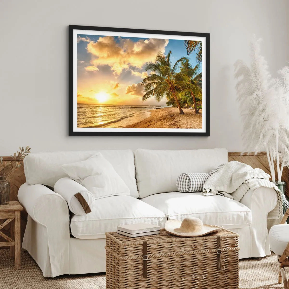 Poster în ramă neagră - Vară eternă, întotdeauna o vacanță - 70x50 cm