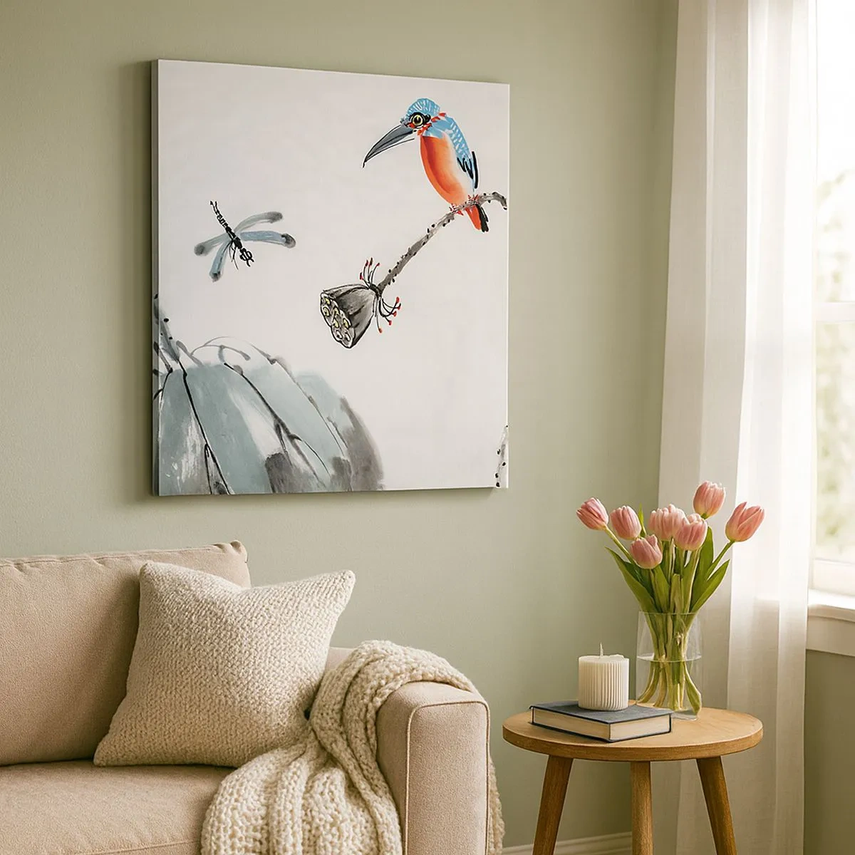 Tablou pe pânză - Viața de pajiște - 30x30 cm