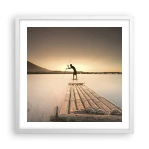 Poster în ramă albă - Înainte de odihnă - 50x50 cm