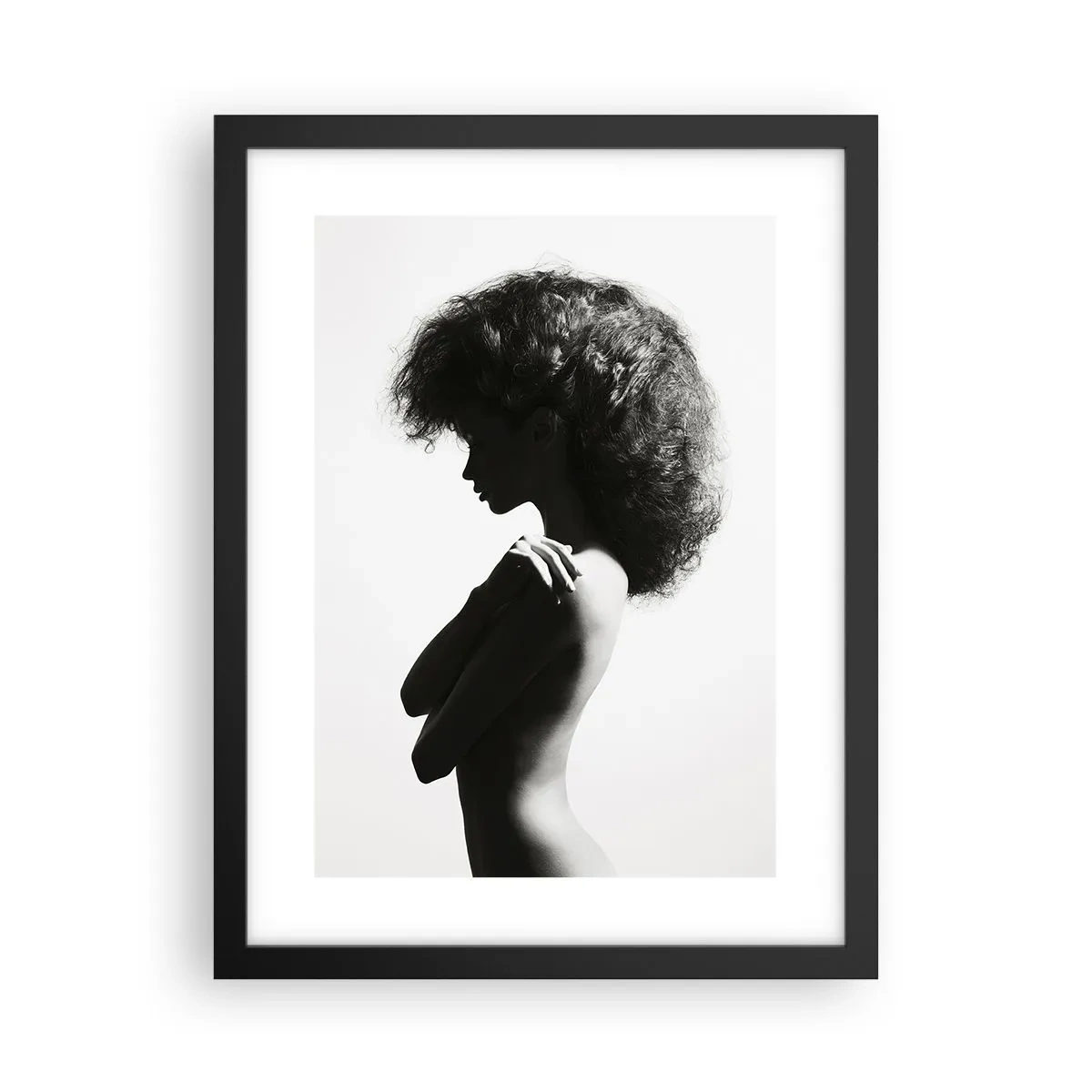 Poster în ramă neagră - Ca o floare pe o tulpină subțire - 30x40 cm