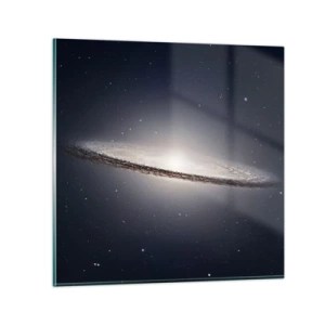 Tablou pe sticlă - Cu mult timp în urmă, într-o galaxie foarte, foarte îndepărtată... - 40x40 cm