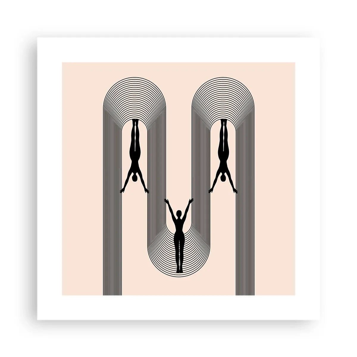 Poster - Cu susul în jos - 40x40 cm