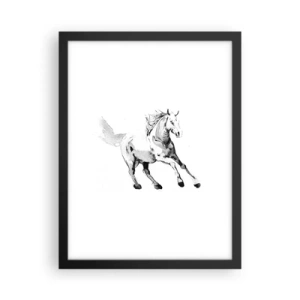 Poster în ramă neagră - Suflet neîmblânzit - 30x40 cm