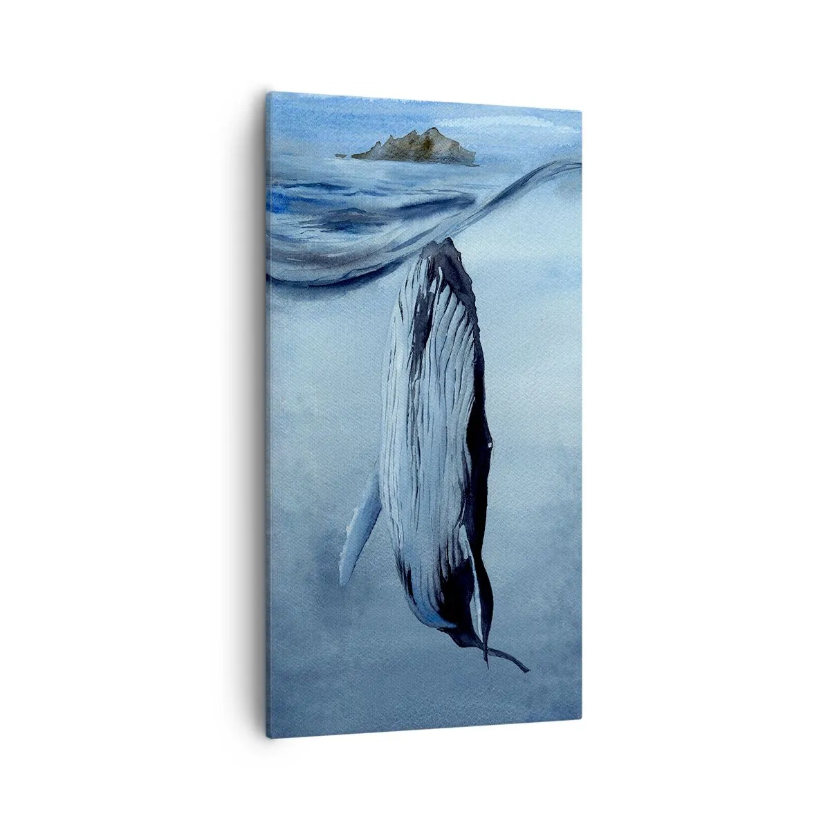 Tablou pe pânză - Cele două lumi din nord - 55x100 cm