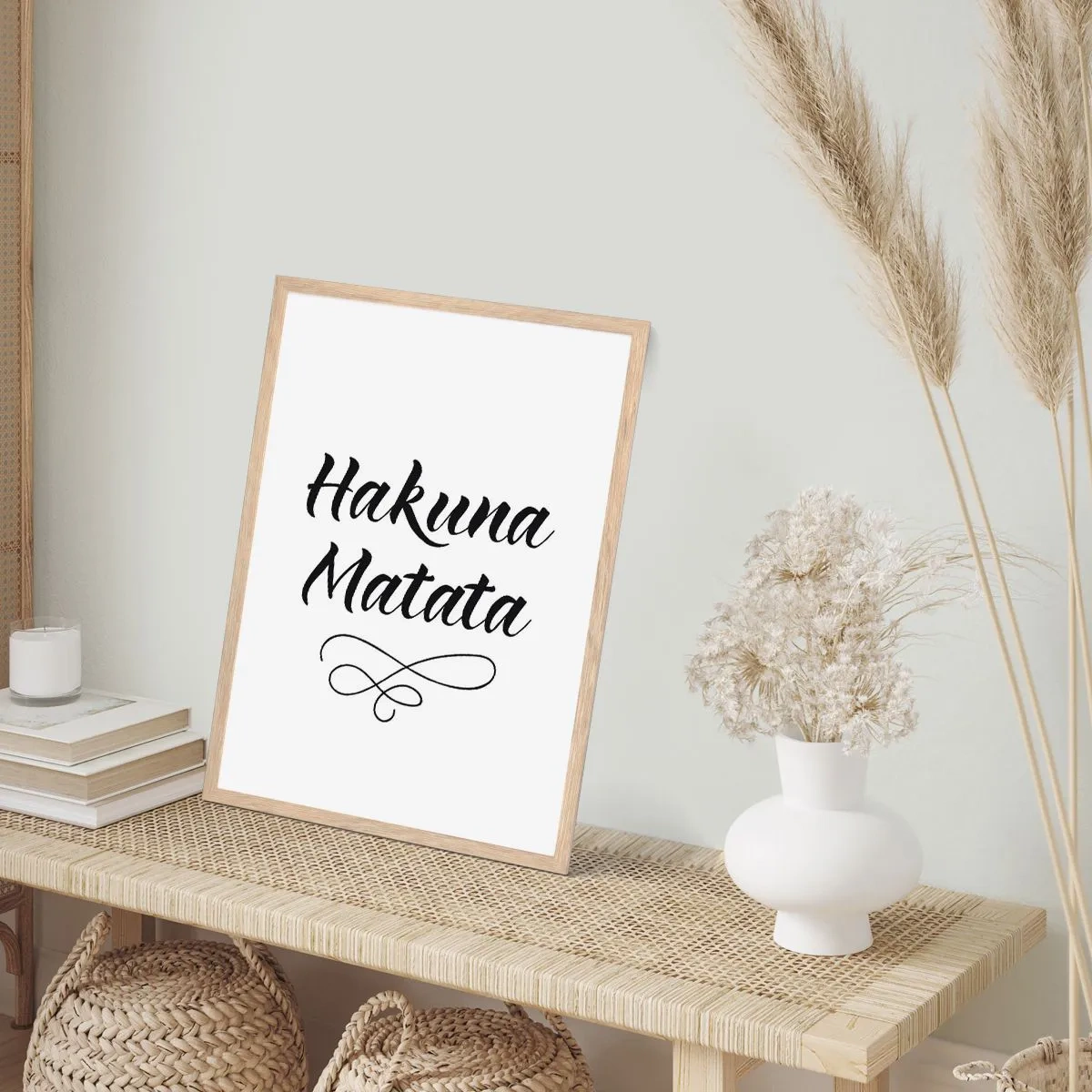 Poster în ramă de stejar deschis - Cel mai bun sfat - 30x40 cm