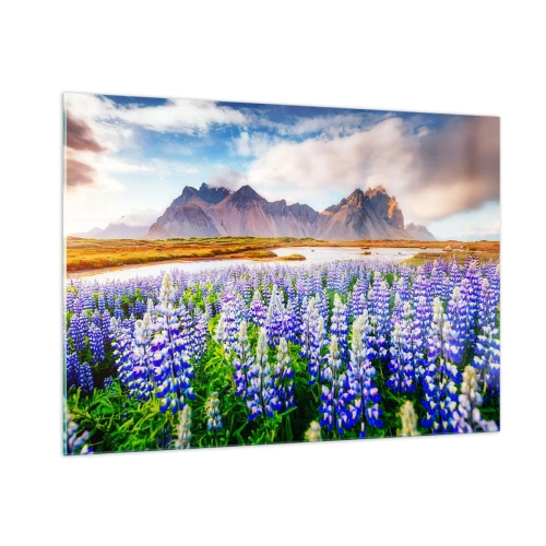 Tablou pe sticlă - Putere și severitate alături de blândețe - 100x70 cm