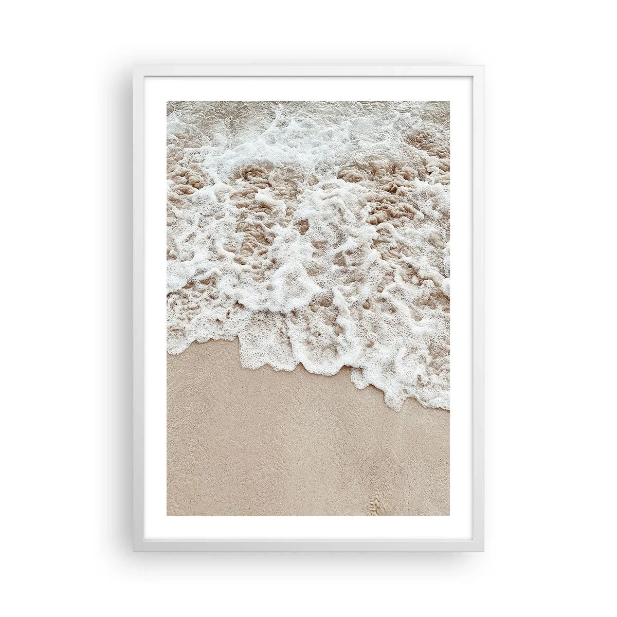 Poster în ramă albă - Mă întorc imediat - 50x70 cm