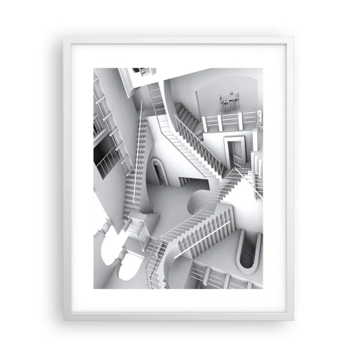 Poster în ramă albă - Paradoxurile spațiului - 40x50 cm