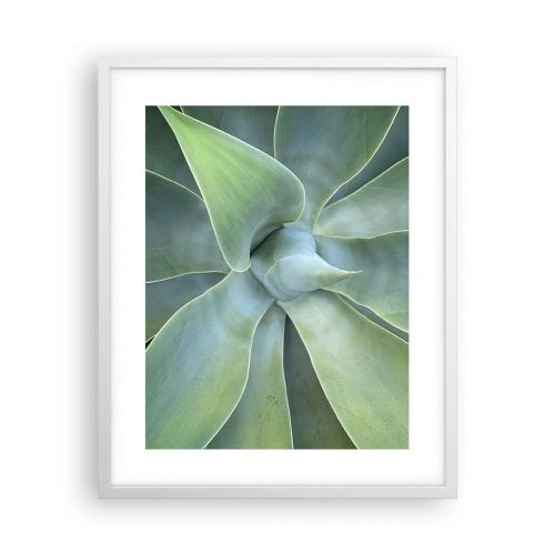 Poster în ramă albă - Nașterea verdeții - 40x50 cm