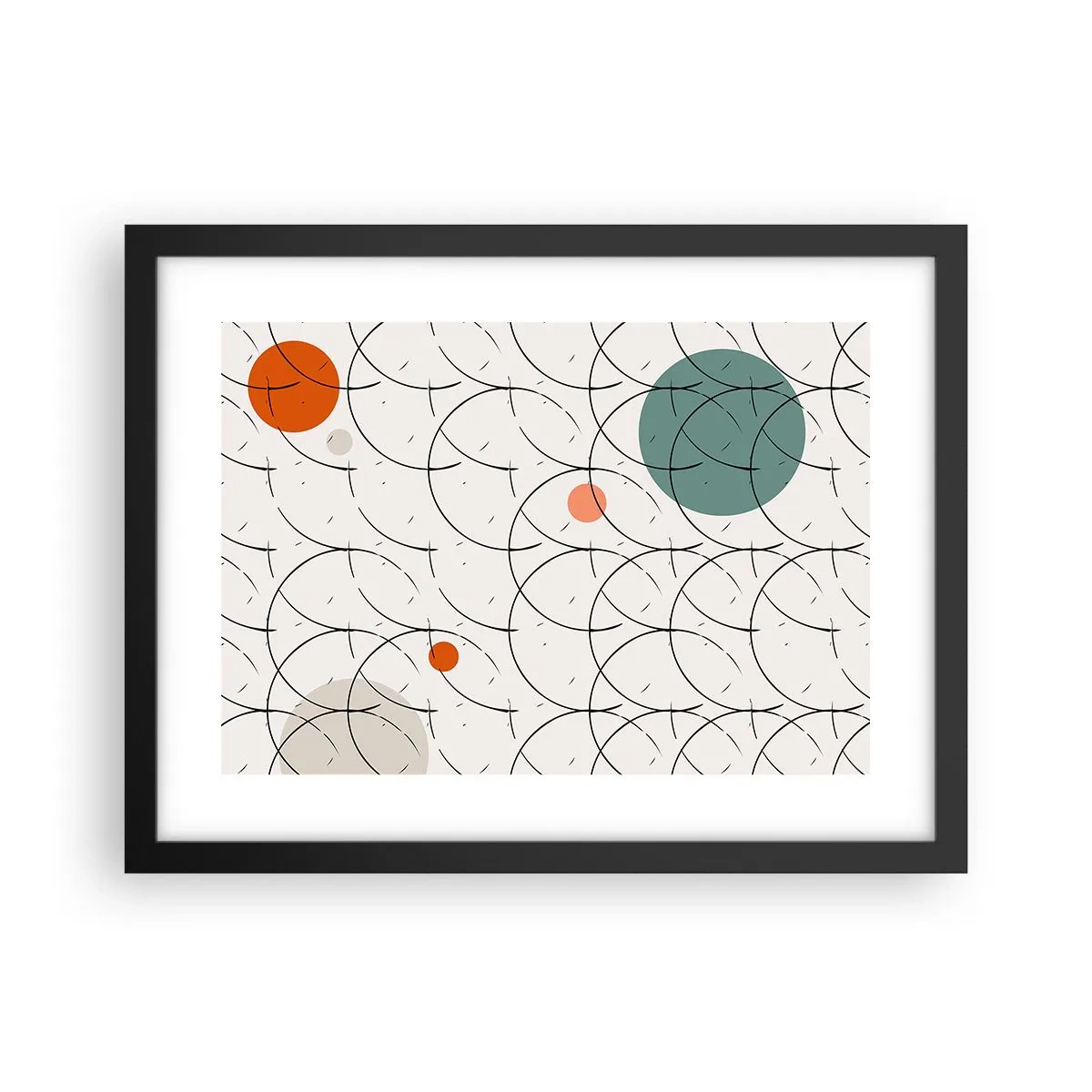 Poster în ramă neagră - În spiritul pop-art - 40x30 cm