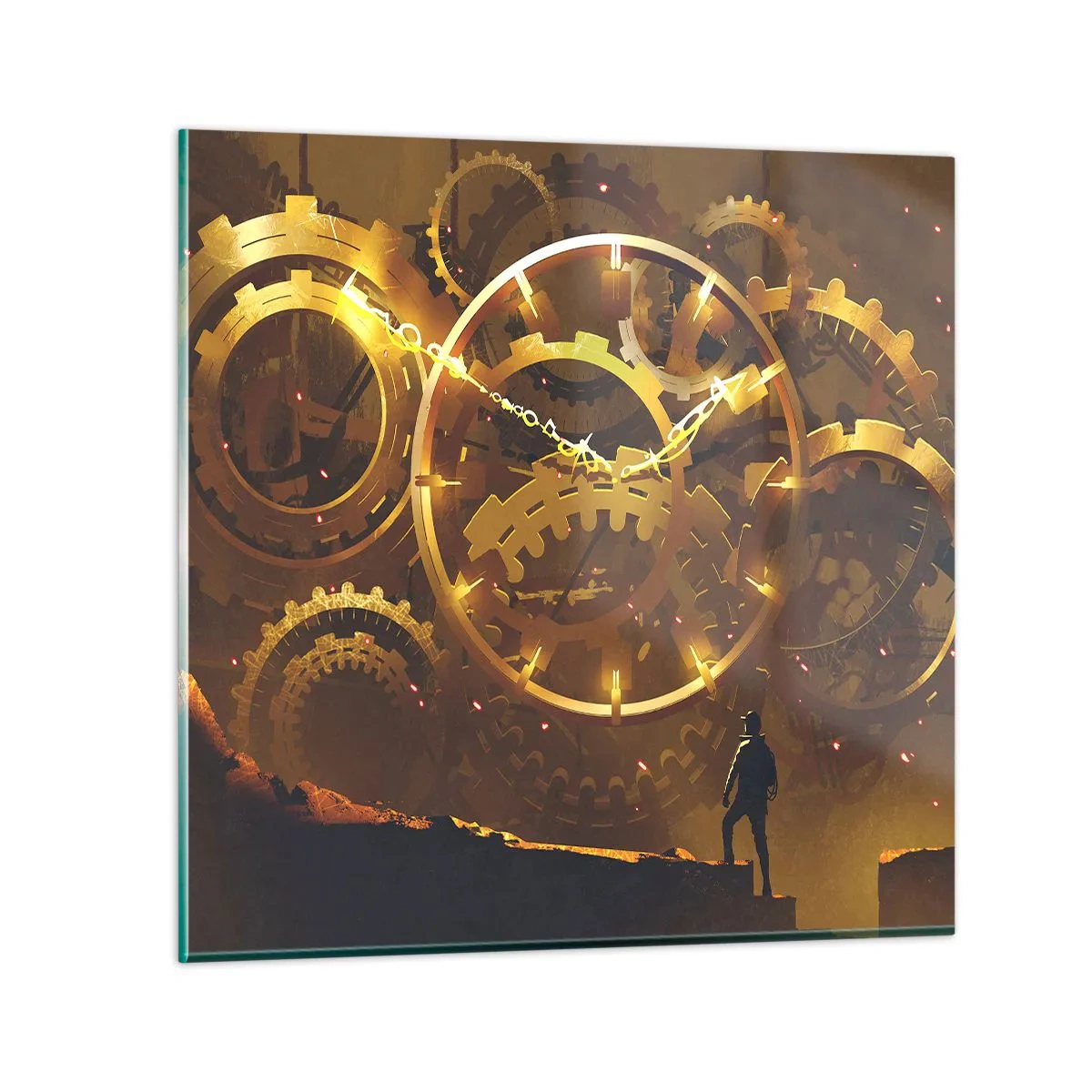Tablou pe sticlă - La sursa timpului - 70x70 cm