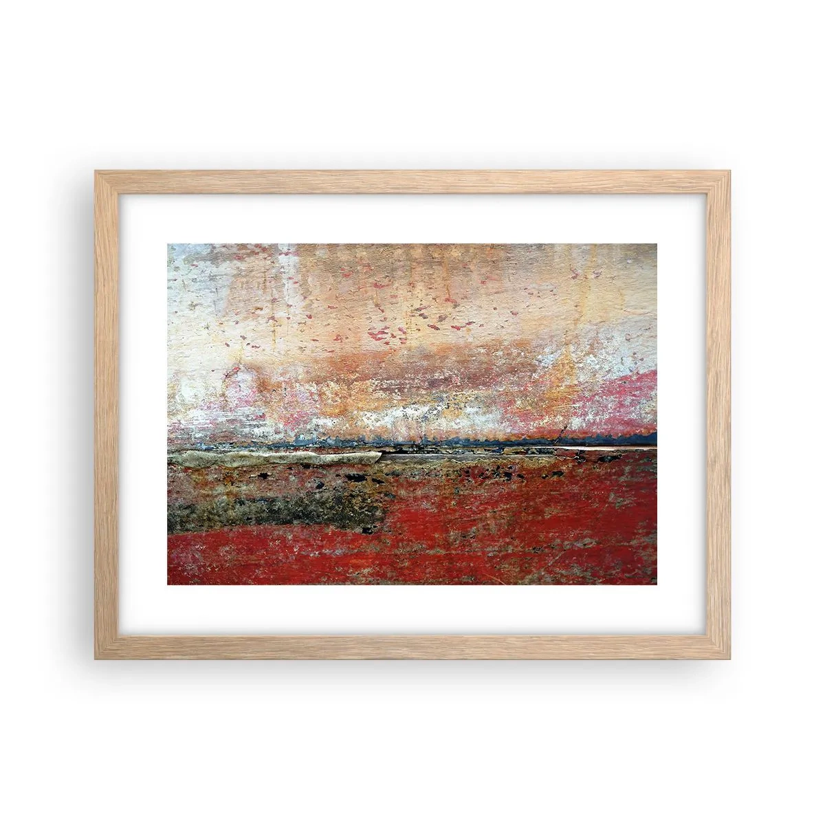 Poster în ramă de stejar deschis - Oare este marea? - 40x30 cm