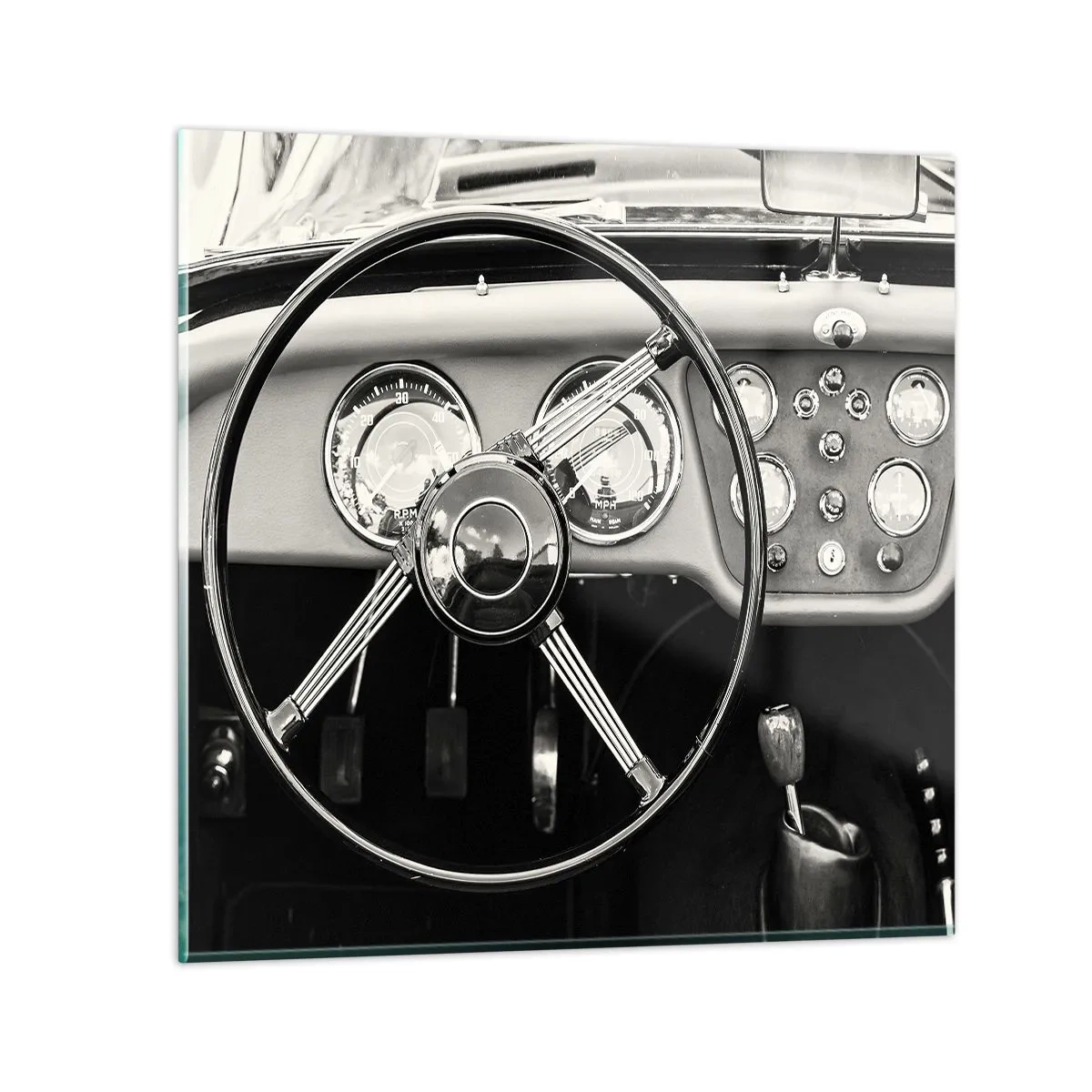 Tablou pe sticlă - Visul unui colecționar - 70x70 cm