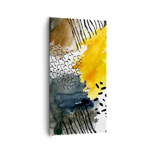Tablou pe pânză - O întâlnire a elementelor - 65x120 cm