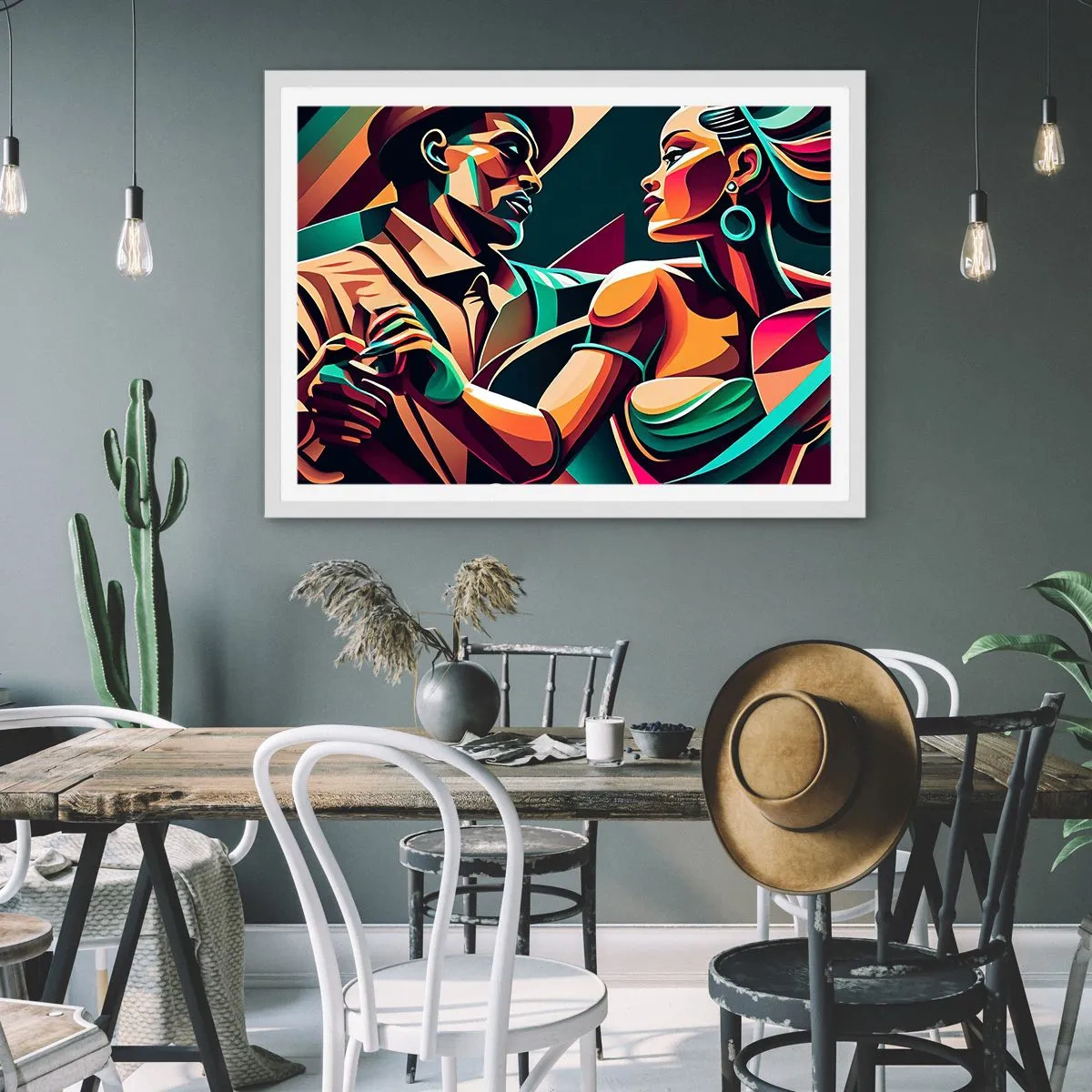 Poster în ramă albă - În ritmul inimii - 100x70 cm